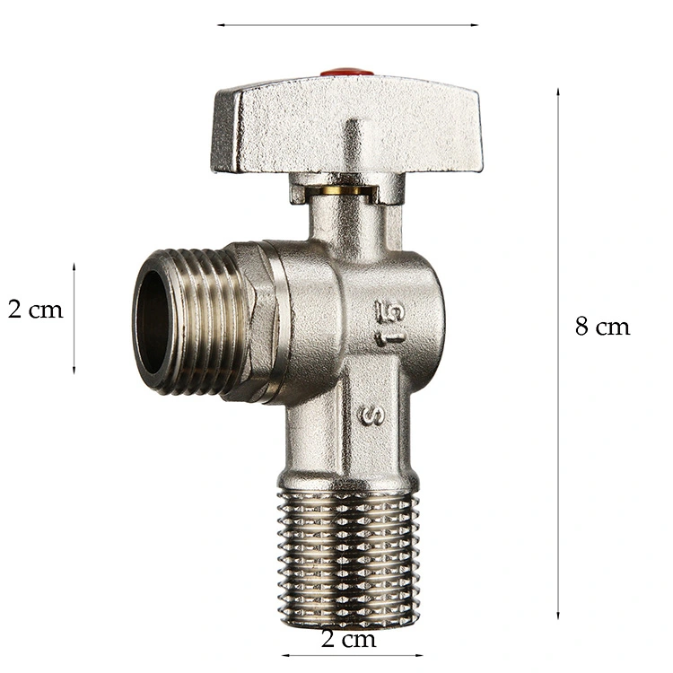 Válvula de ángulo de flujo de agua